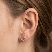Premium 925 Sterling Silver Floral Stud Earrings for Women
